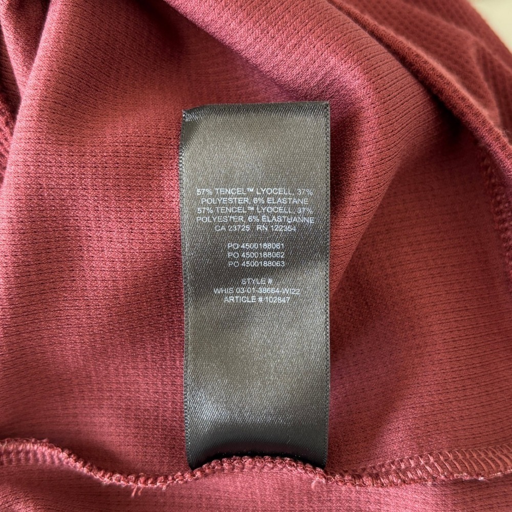 Aritzia TNA Women's Small Long Sleeve Tee Mock Neck Ribbed Loungewear Base Layer - Picture 8 of 10